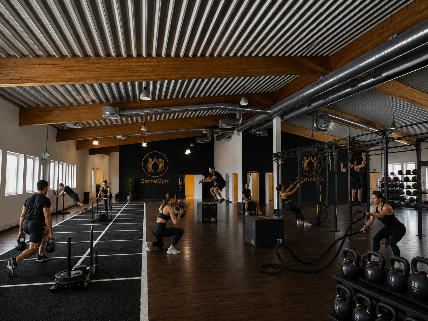 Visualisierung der Functional Area von ZorneGYM